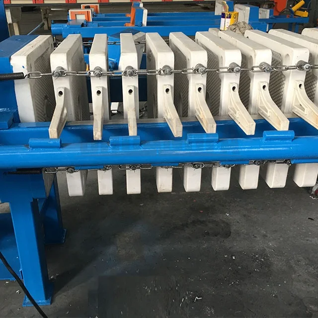 One Time Plate Pulling Hydraulic Press Filter,  Chamber Filter Press Machine for Stone Factory Wastewater Treatment
