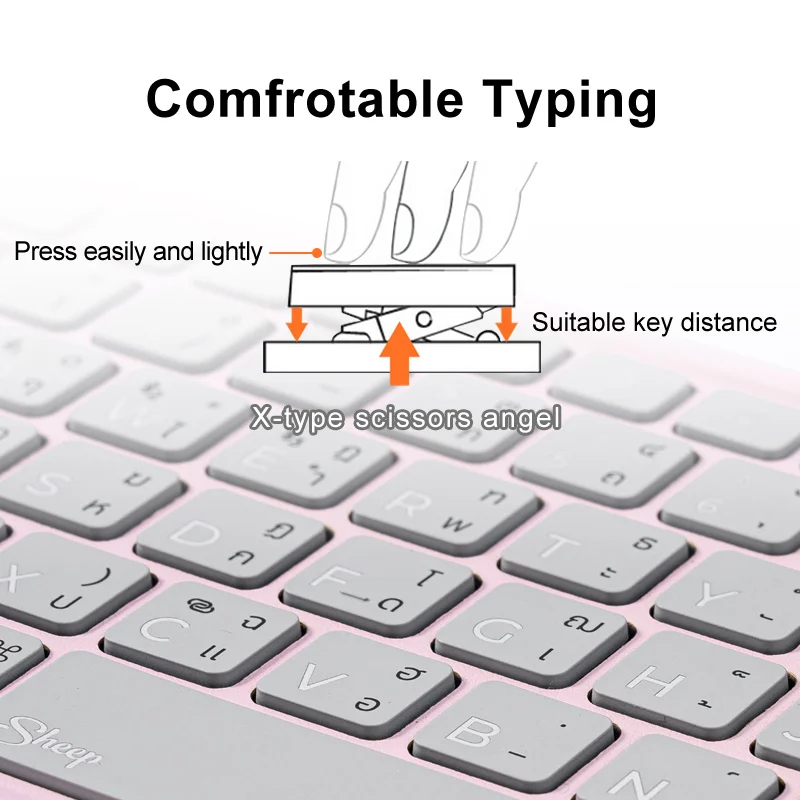 YiLing 2023 New Designed universal keyboard For iPad Pro iPad Air 2021 gray colour Wireless Keyboard