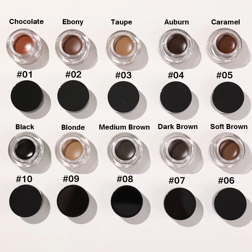 Own Brand Cosmetic Set Brow Kit Brow Freeze Styling Wax Gel Long Lasting Waterproof ABS 10g 3 Years Eye Gel Ceramic Eyebrow Gel