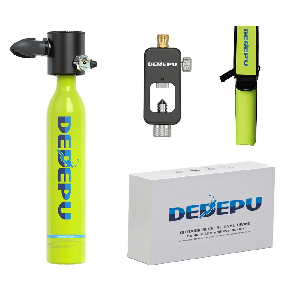 DEDEPU 0.5L Mini Gas Cylinder Diving Tank Under water Sport Diving Equipment easy breath scuba air tank