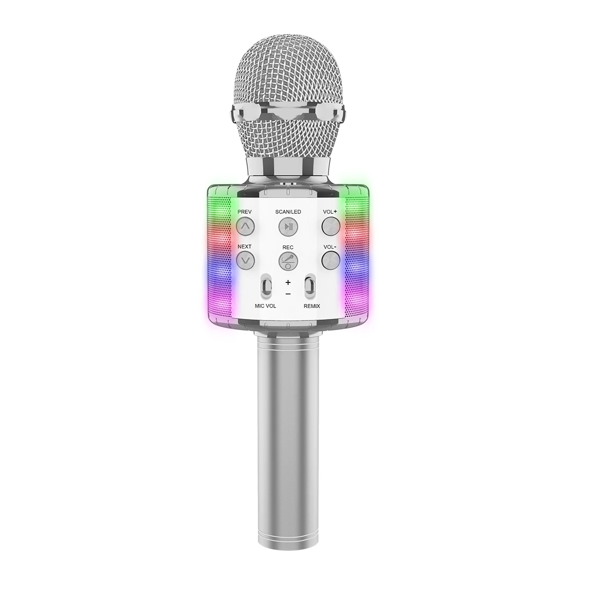 Professional Bluetooths Wireless Karaoke Microphones with Speaker USB Mike Condenser Micro for Kids Toys Singing Wireless Mic