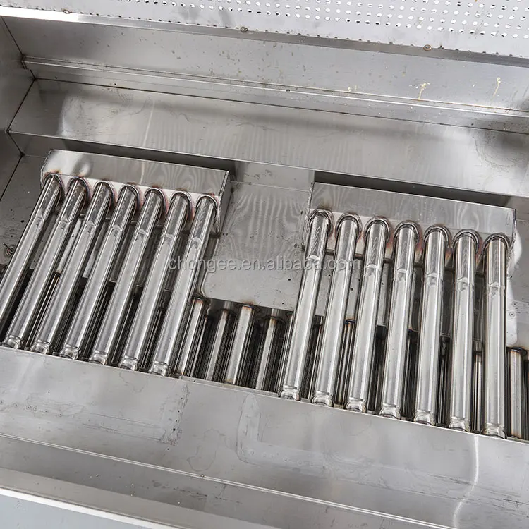  200L 400L Oil Capacity Stainless Steel French Fries Making Machine LPG gas deep fryer machine automatic