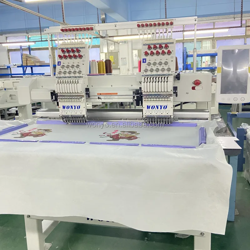 10 Years Service!! WONYO High Speed Commercial Embroidery Machine 9 12 15 Colors Maquinas Bordadoras