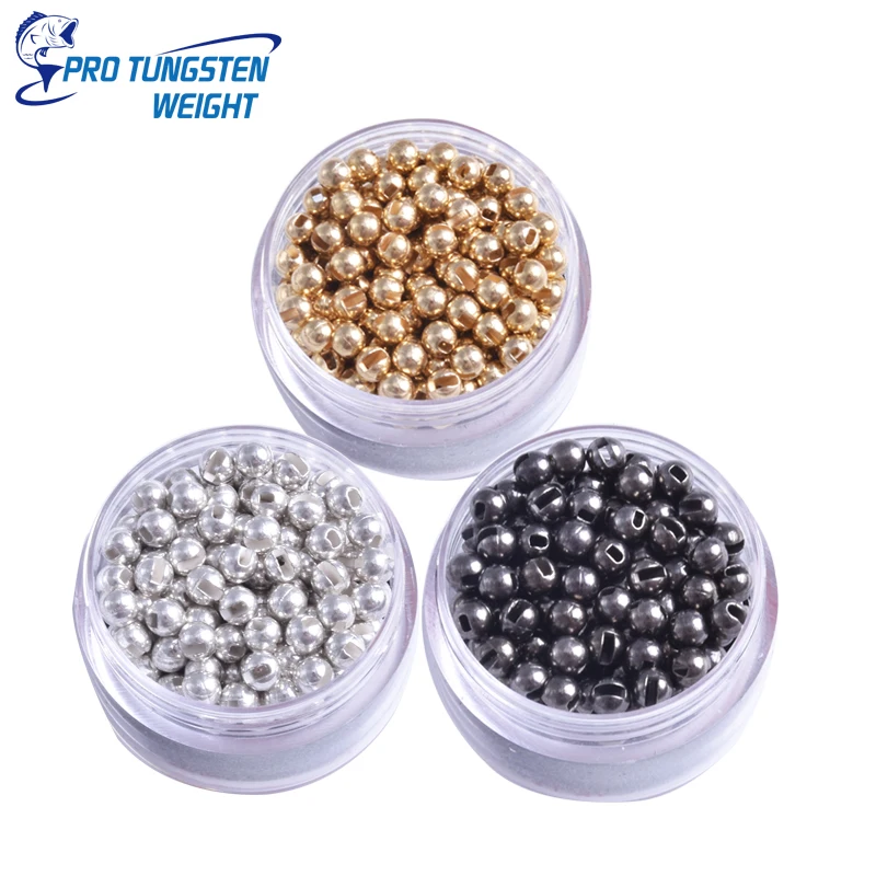 Pro Tungsten Weight Plated Slotted Tungsten Beads Bulk Tungsten Beads Bulk 100  For Fly Fishing For Fly Fishing Flies