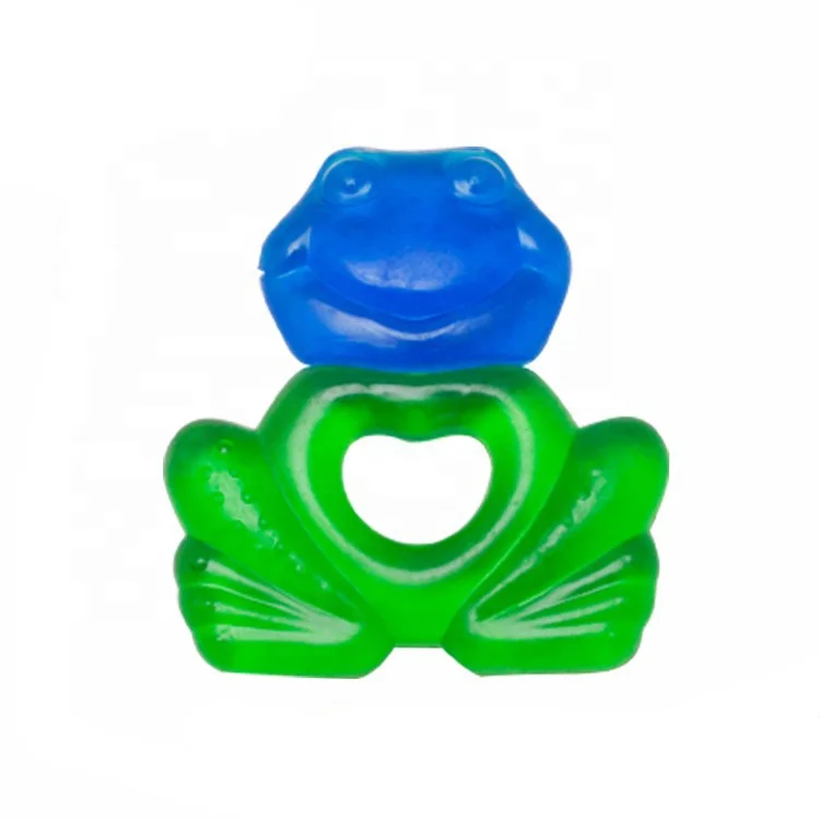 Hot sale House shaped gel water filled baby teething toys soft teether baby cooling teether