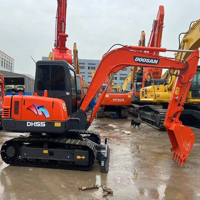 Original doosan dx60 dx80  dh55 used construction machines second hand excavator Engineering and building materials machinery