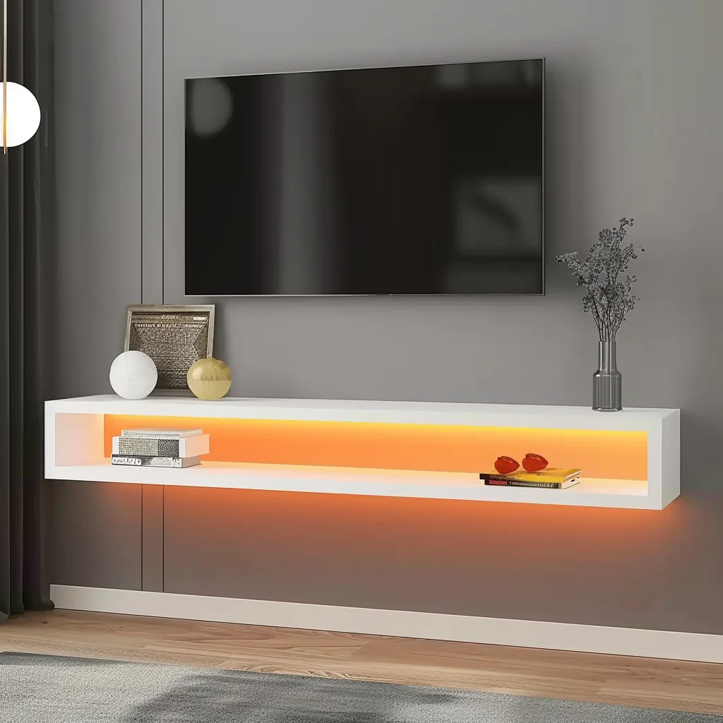 TV Stand and Coffee Table Set Electric Fireplace Living Room Furniture with TV Cabinet