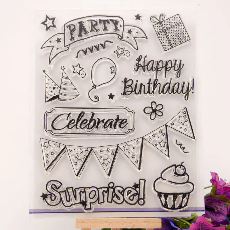 
Transparent pvc stamp clear Diy scrapbooking craft stamps T5048 