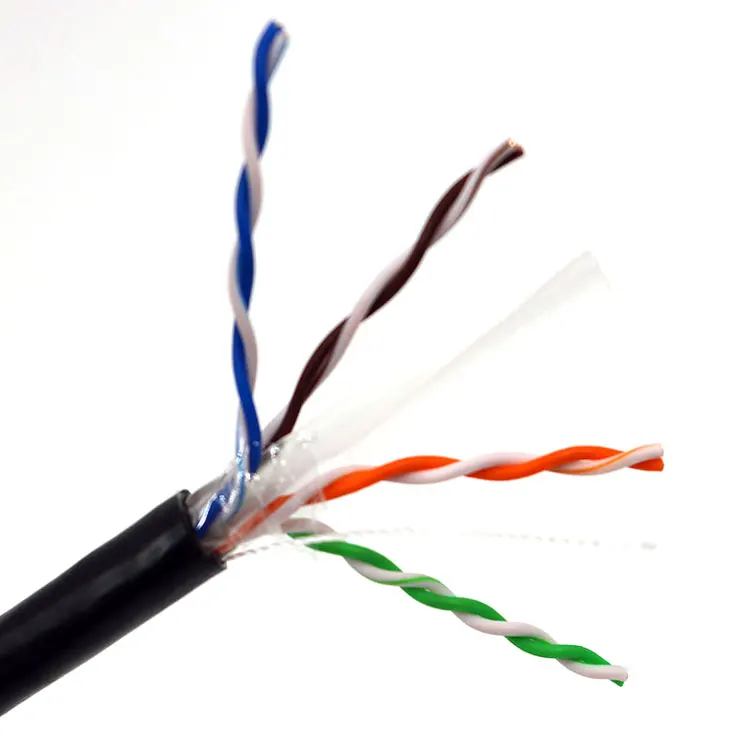 Прямая покупка Китай Waterpoof Высокая витая 4 Пара Открытый кабель Cat6 1000Ft