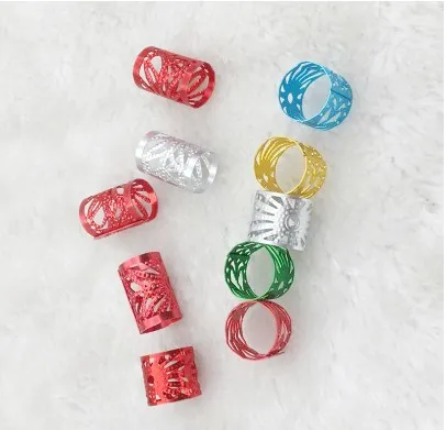 10/12mm 1000PCS dread dreadlock Jamaica hair adjustable cuff clip 10mm hole clip  hair styling diy beauty for africa hair