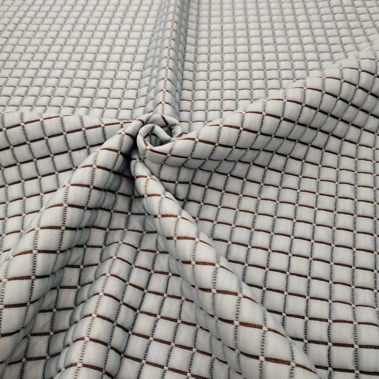 Luxury  Factory Direct 100% polyester Jacquard Mattress Sheeting Fabric for Home Textile  Breathable Soft Knitted Fabric