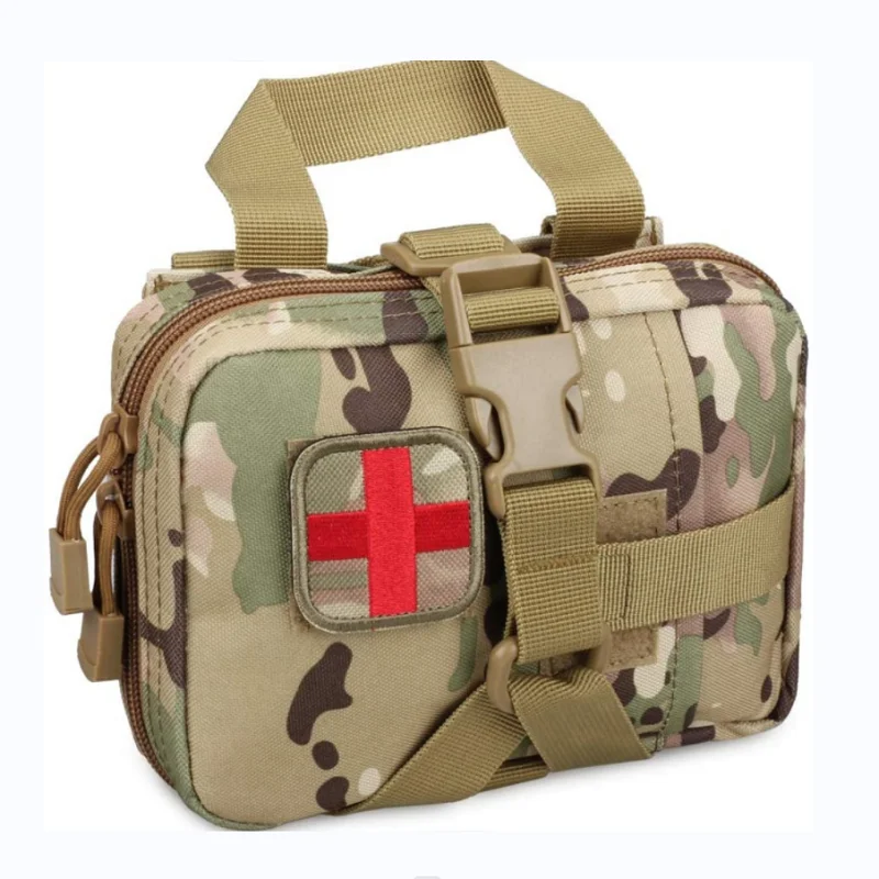 5 CM Medical Rescue First Aid Red Cross Hook and Loop Camouflage Fabric Embroidery Patch