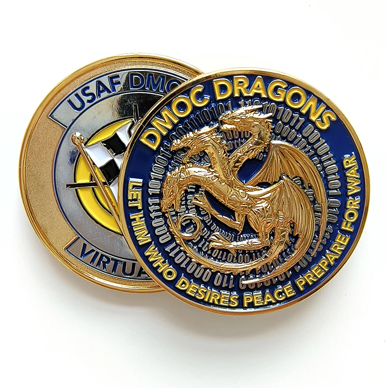 Promotional Gift Wholesale Custom Souvenir Metal Gold Challenge Coin Custom Challenge Coin