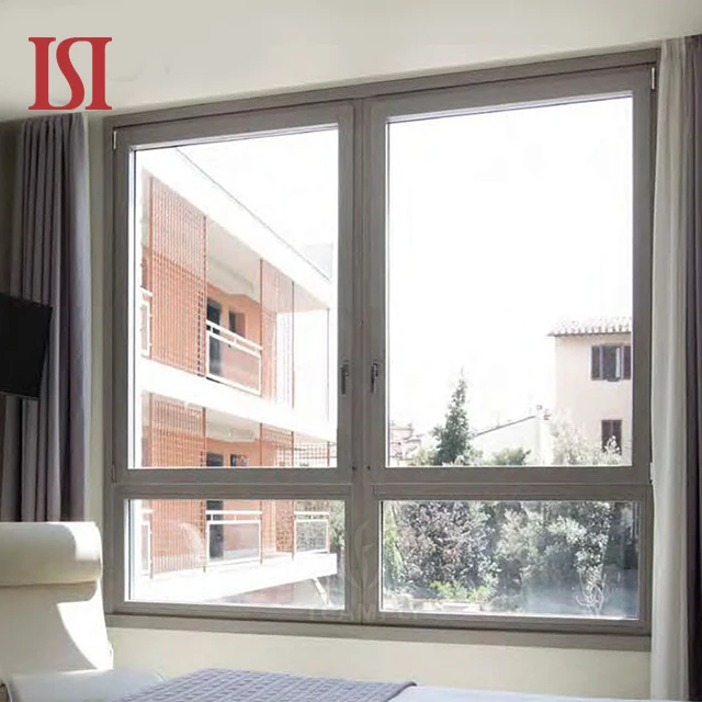 New Design Hurricane Impact Open out Modern Thermal Insulation Aluminum Casement Window with Screen for House Villa