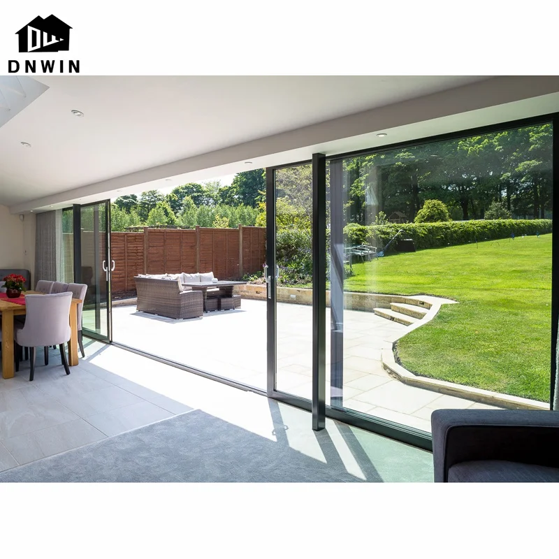 Factory customized house sliding door double glass soundproof aluminium outdoor sliding door