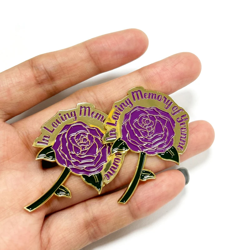 Maker Wholesale Badges Clothes Cap Security Souvenir 3D Soft Enamel Pin Logo Badge Metal Custom