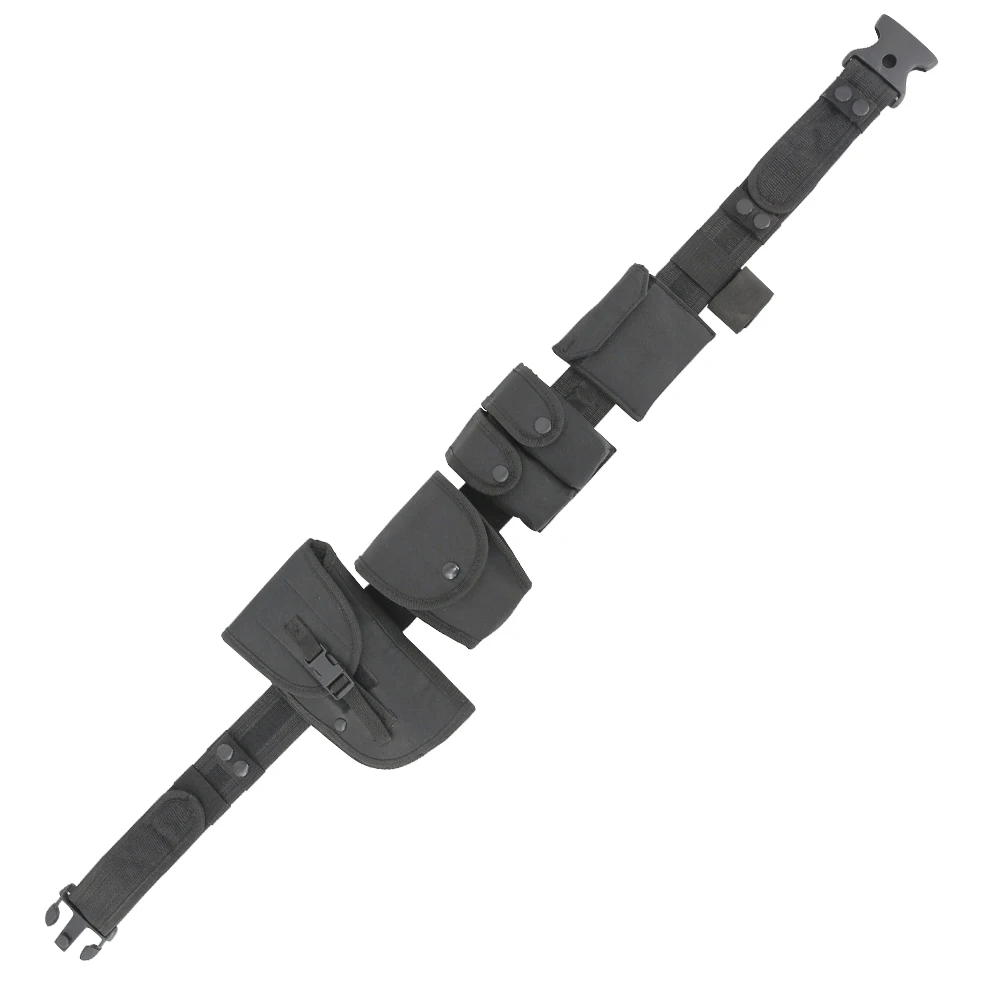 Doublesafe Custom Faster Buckle Belt Polyester Black Security Cinturon TacticoTactical with holster Mens Belts For Men