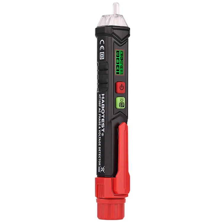 HABOTEST HT100P Digital AC/DC Non-Contact Tester Pen Meter 12-1000V Voltage Detector Pen