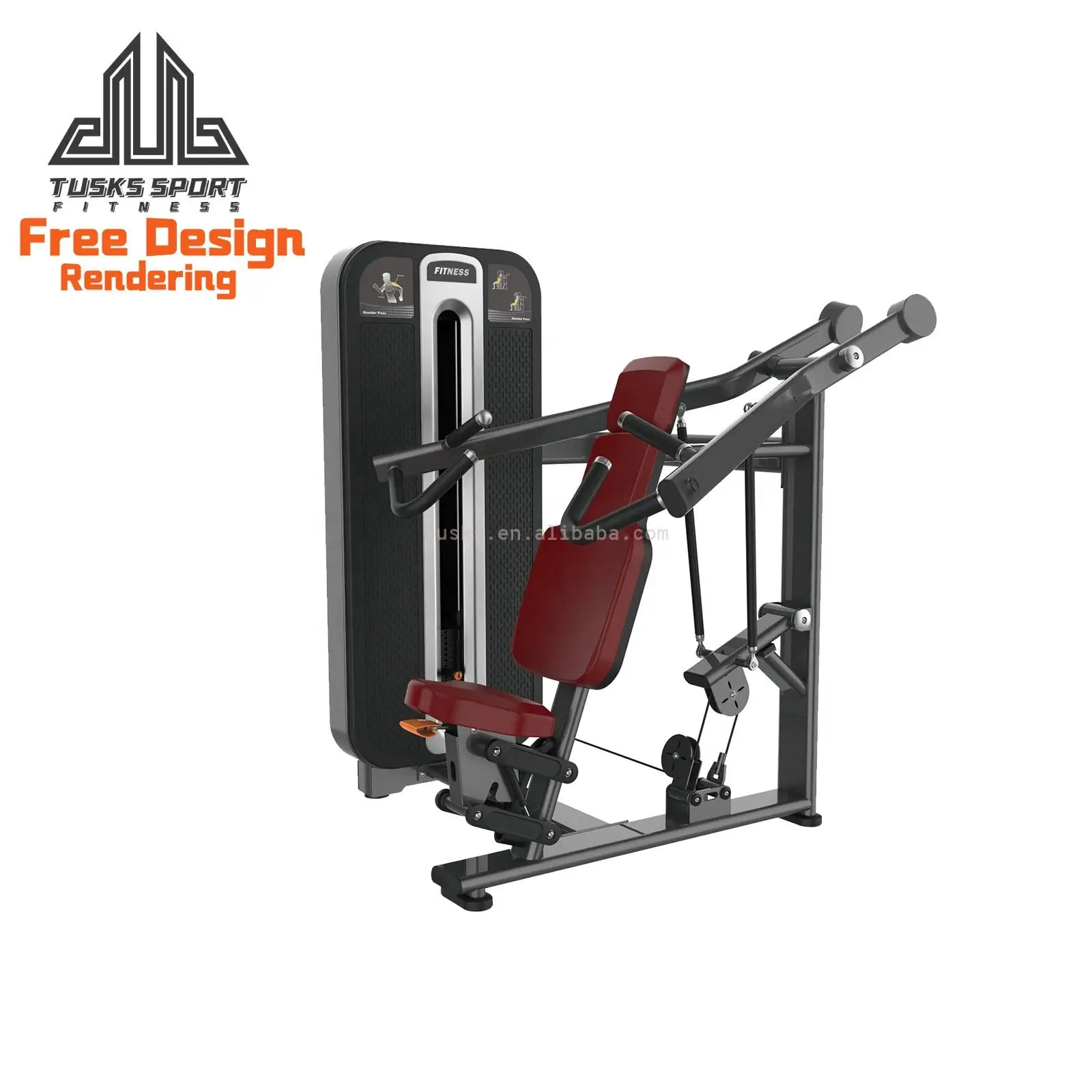 A KT7-K606 Seated Shoulder Press Machine - Effective Upper Body Training Equipment for Professional Gyms Equipment Isometric
