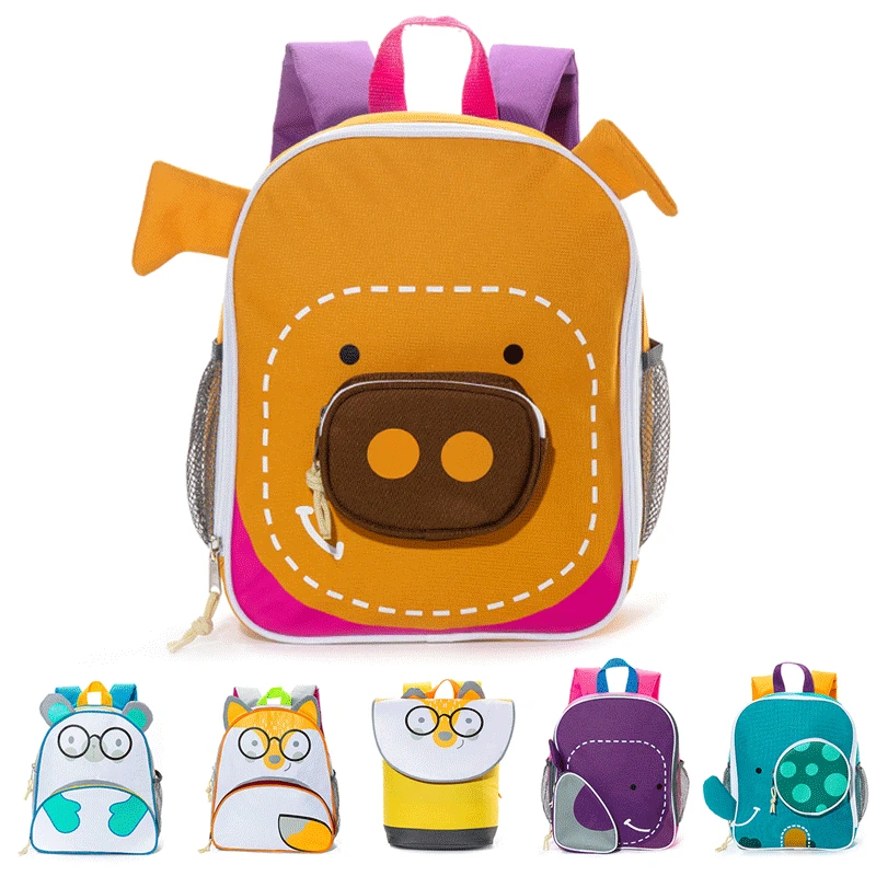 2021 New Cute Cartoon Backpack kindergarten bags for boys girls kids back packs children Animal pattern bag