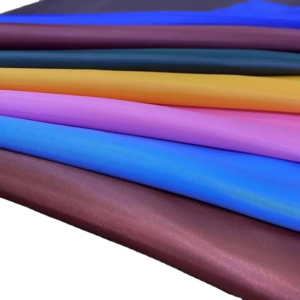 190T 8KG Taffeta 100 Polyester Lining Fabric Breathable fabric For Hats Bags Lining