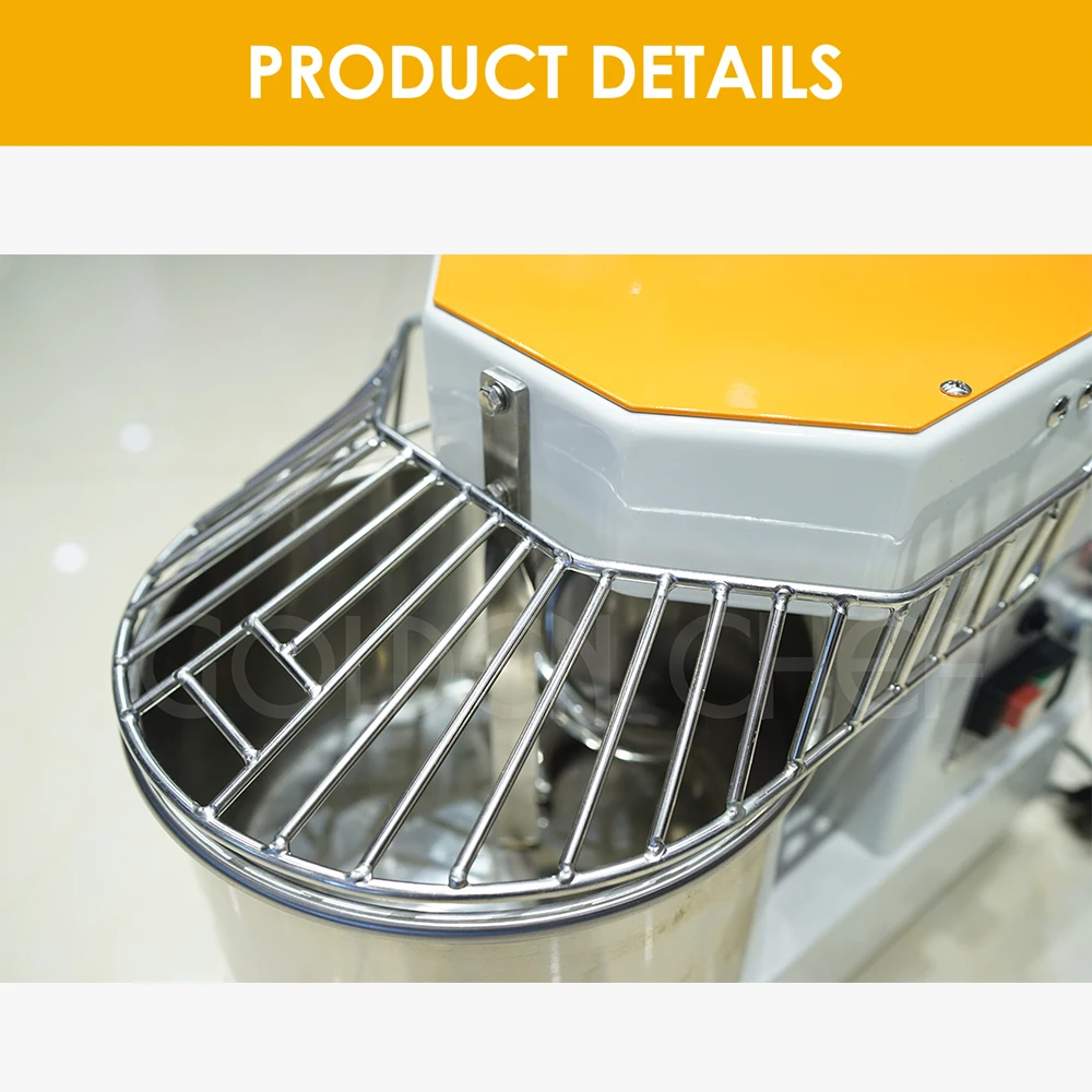 Golden Chef small bakery equipment table top Impastatrice a spirale 8L 3 kg commercial  dough spiral mixer