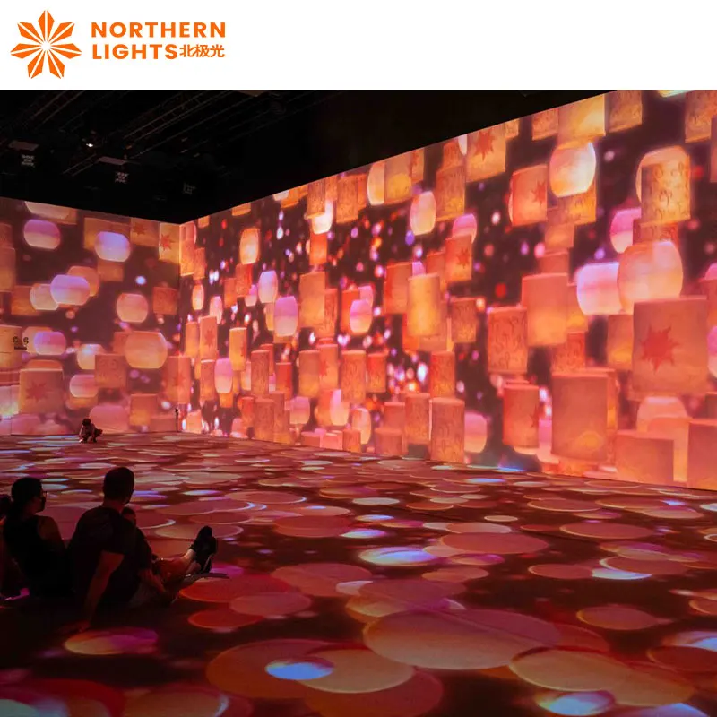 Large screen Immersive Interactive Wall/floor Laser Projection Immersive interactive classrooms