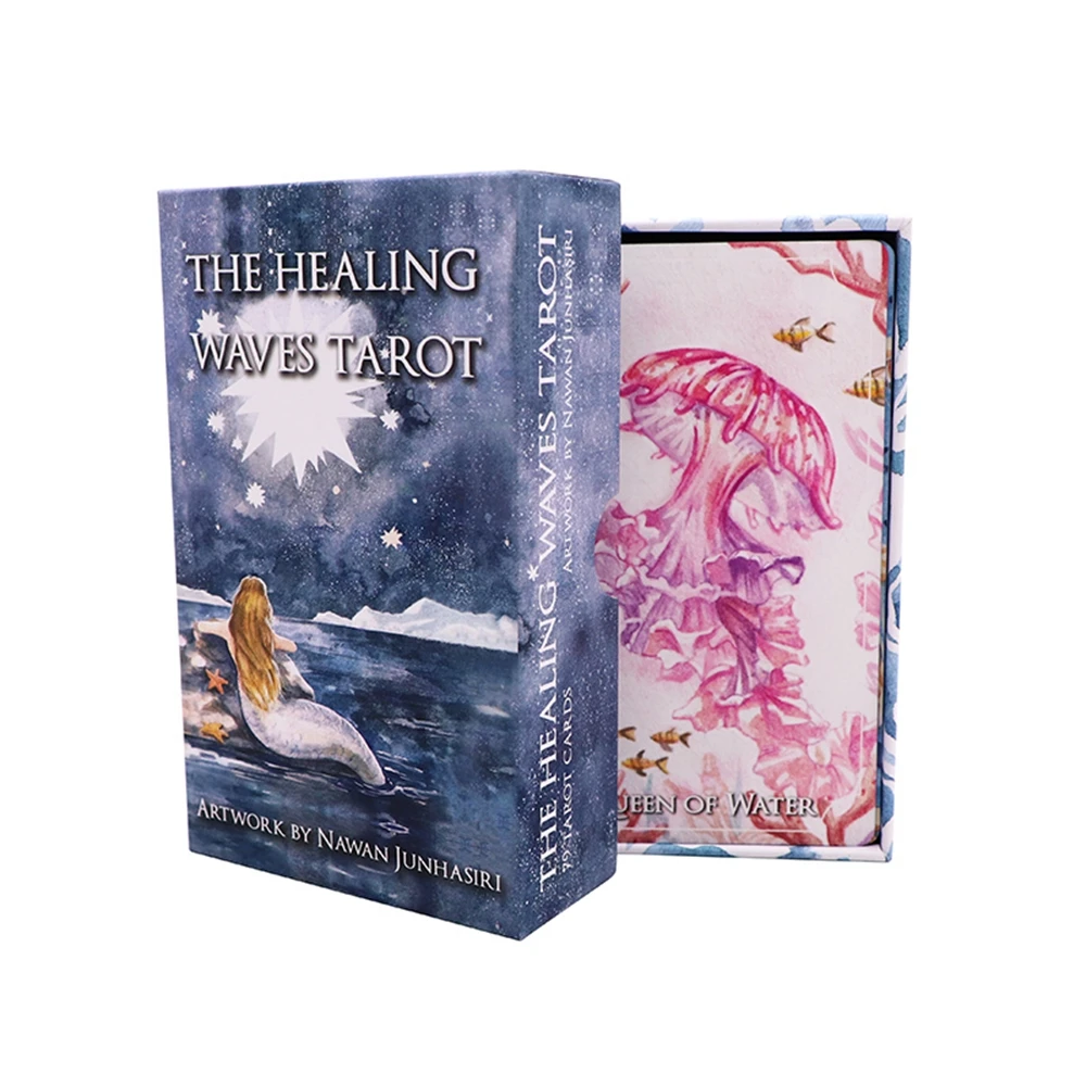 Custom Printing Oracle Affirmation Deck Gold Edge Tarot Cards Game Unbranded Neon Tarot Cards With Tradicional