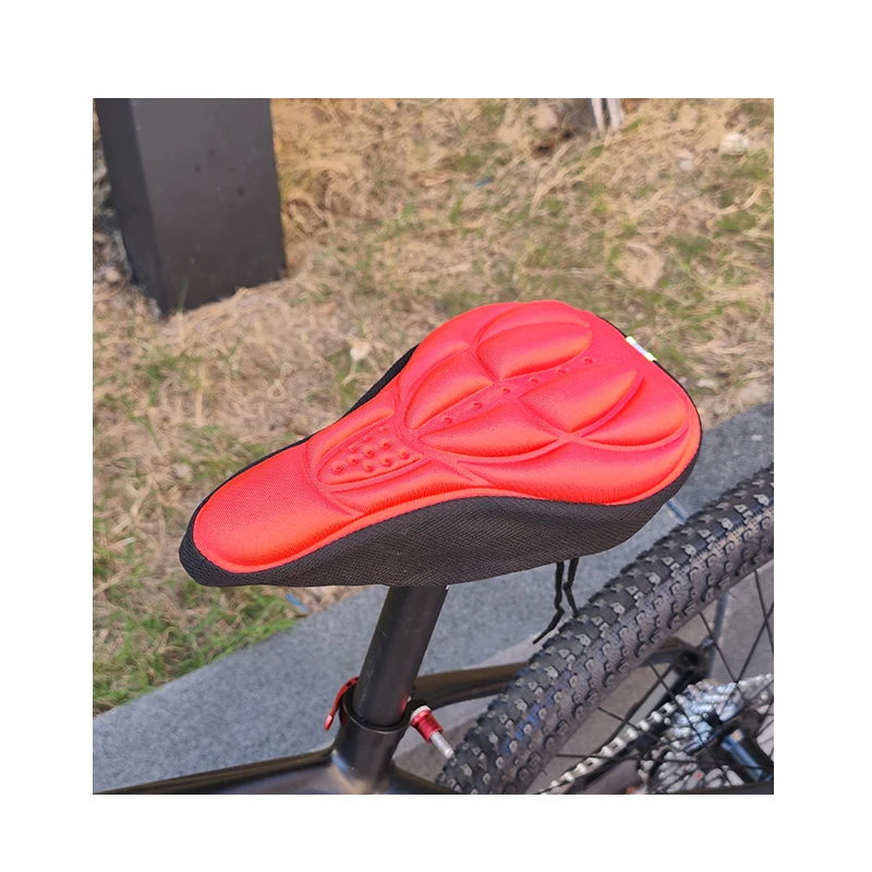 Ergonomic Design Bike Saddle Cover Comfortable Soft Cycling Saddle Cover Black/Blue/Red/Orange