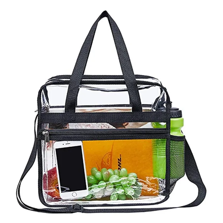Clear Sling Bag Stadium Approved Small PVC Clear Chest Backpack With Front Pocket Clear Crossbody Chest Bag for Men Women