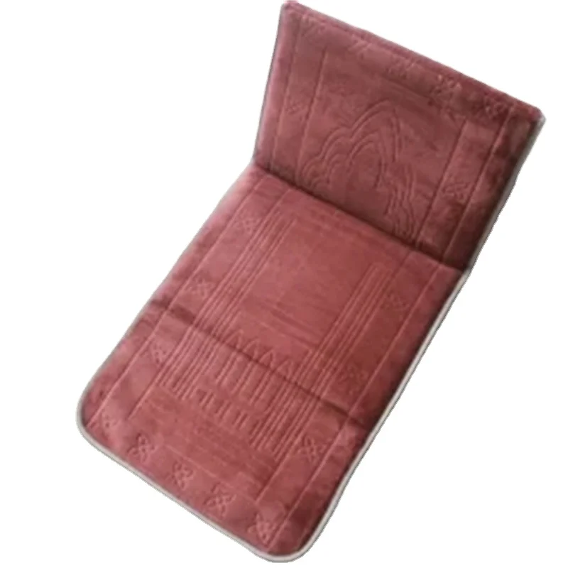 Custom Travelling Foldable Prayer Mat with Back Support Backrest Rug Mat for Muslim for Christian Islam Personalized Mat