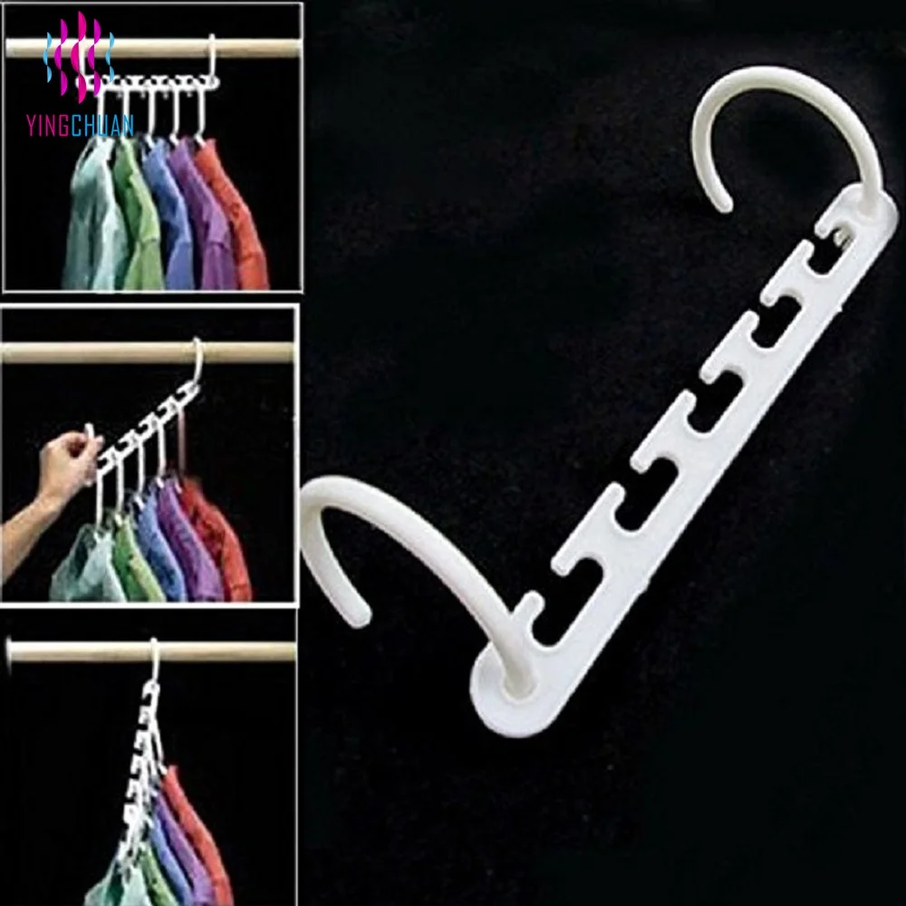 Plastic cascading wonder closet mini magic hangers