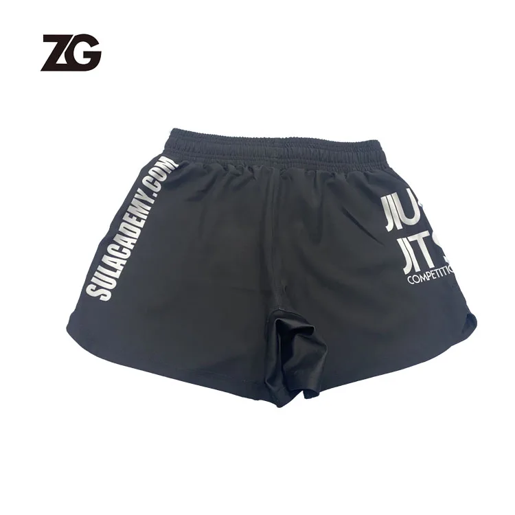 Manufacturer Custom Free Design Blank Boxing MMA-Shorts/Sublimation Printing Elastic MMA Short With Slit