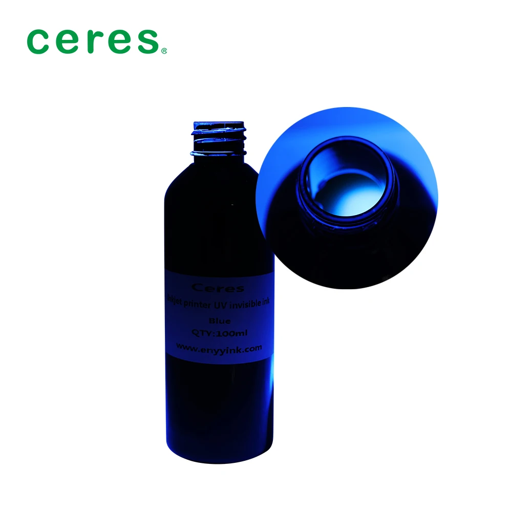 High Quality UV Invisible Inkjet Printer Ink Colorless to Blue