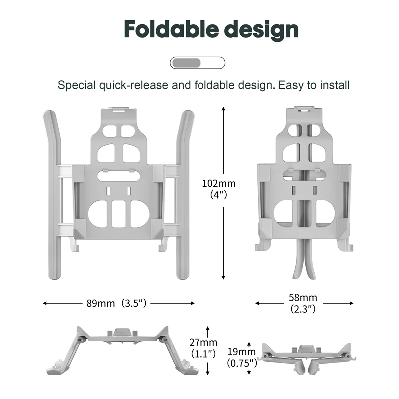 STARTRC Drone Quick Release Foldable Extension Legs Extended Landing Gear for Mavic Mini 3 Pro DJI Mini 3 Accessories