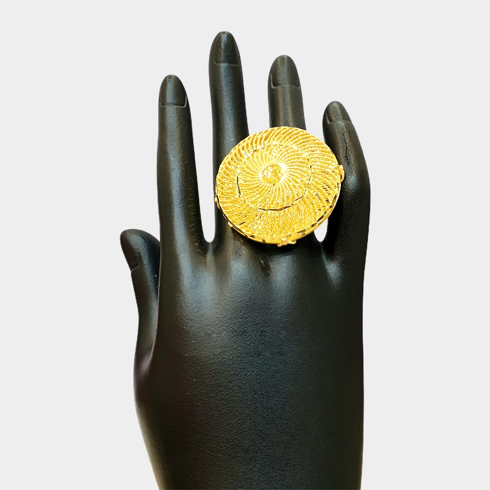 Высокое качество дешевая цена для продажи 24K позолоченные ювелирные изделия из нержавеющей стали Классический стиль кольцо