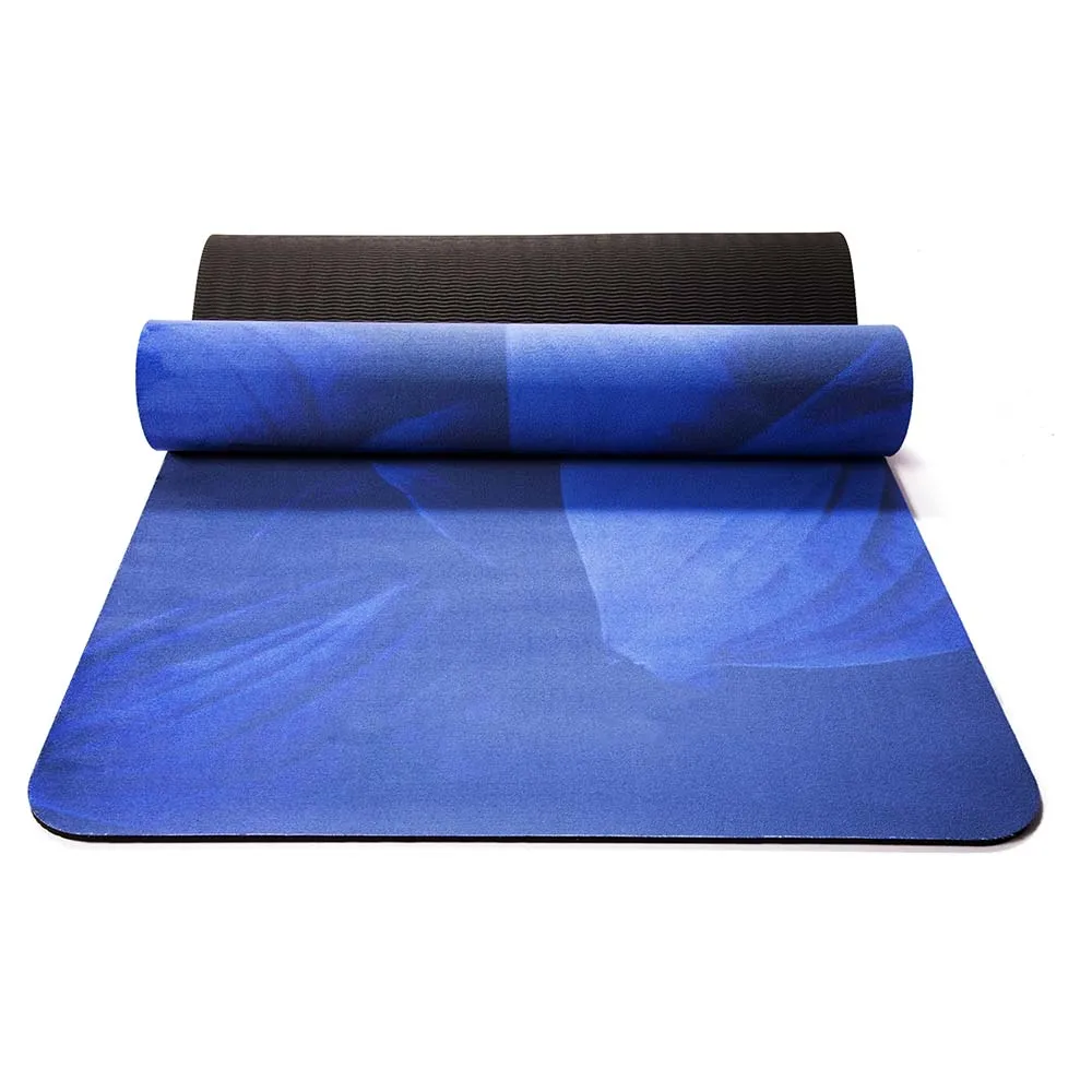 1830*660*1.mm Suede Yoga Mat with Fashion print Non Slip Carpet Mat For Fitness Gymnastics