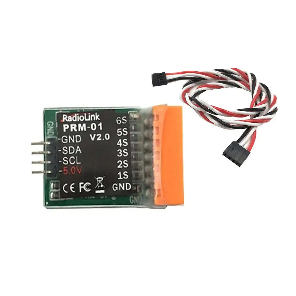 RadioLink AT10 II 2.4GHz 12CH RC Transmitter with R12DS Receiver and PRM-01 Voltage Return Module Battery for Quadcopter