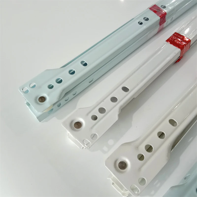Fgv Type Powder Coated Roller Slide With Nylon Wheel Furniture Hardware Kitchen Cabinet