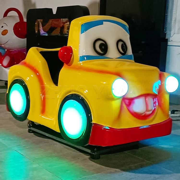 Colorful Coin Pusher Arcade Swing Rocking Machine Park Small Kiddie Ride Swing Car Game Machine for Game Centers and Amusement