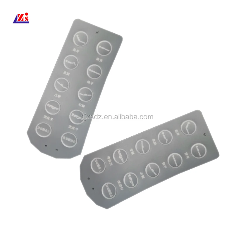 Printing Lexan Embossed Buttons Label Sticker