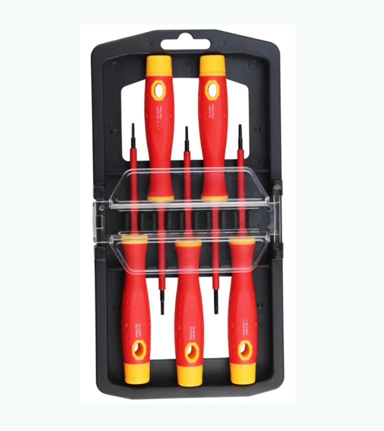 Peaktop  1000V Mini Insulated Screwdriver Set, Magnetic Tip Precision  Electrician Screwdriver Set