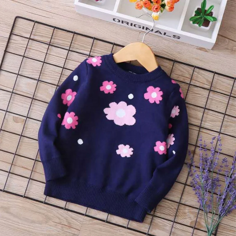 
Clothes Pullovers Sweater Clothing Top Long Sleeve Plain Winter Knitted Girls Kids Angel Quantity 