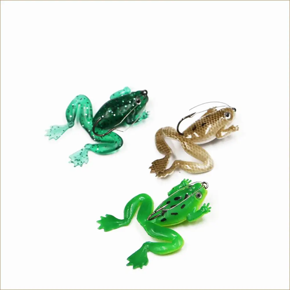 Frog Shape Fishing Lures with Hook Fishing Tackle with Hook Fishing Tackle