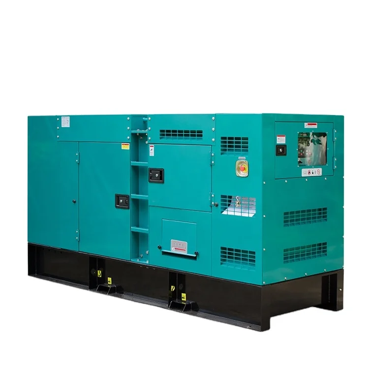 Vlais 50kva 40kw 380V three phase 50hz silent type diesel generator set with Cummins engine for factory supply construction site