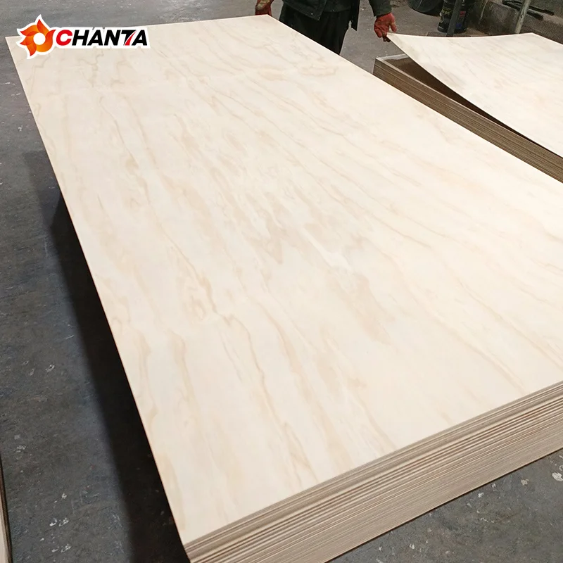 Chanta China Factory 9mm 15mm 18mm Pine Plywood Sheet 4x8 For Construction