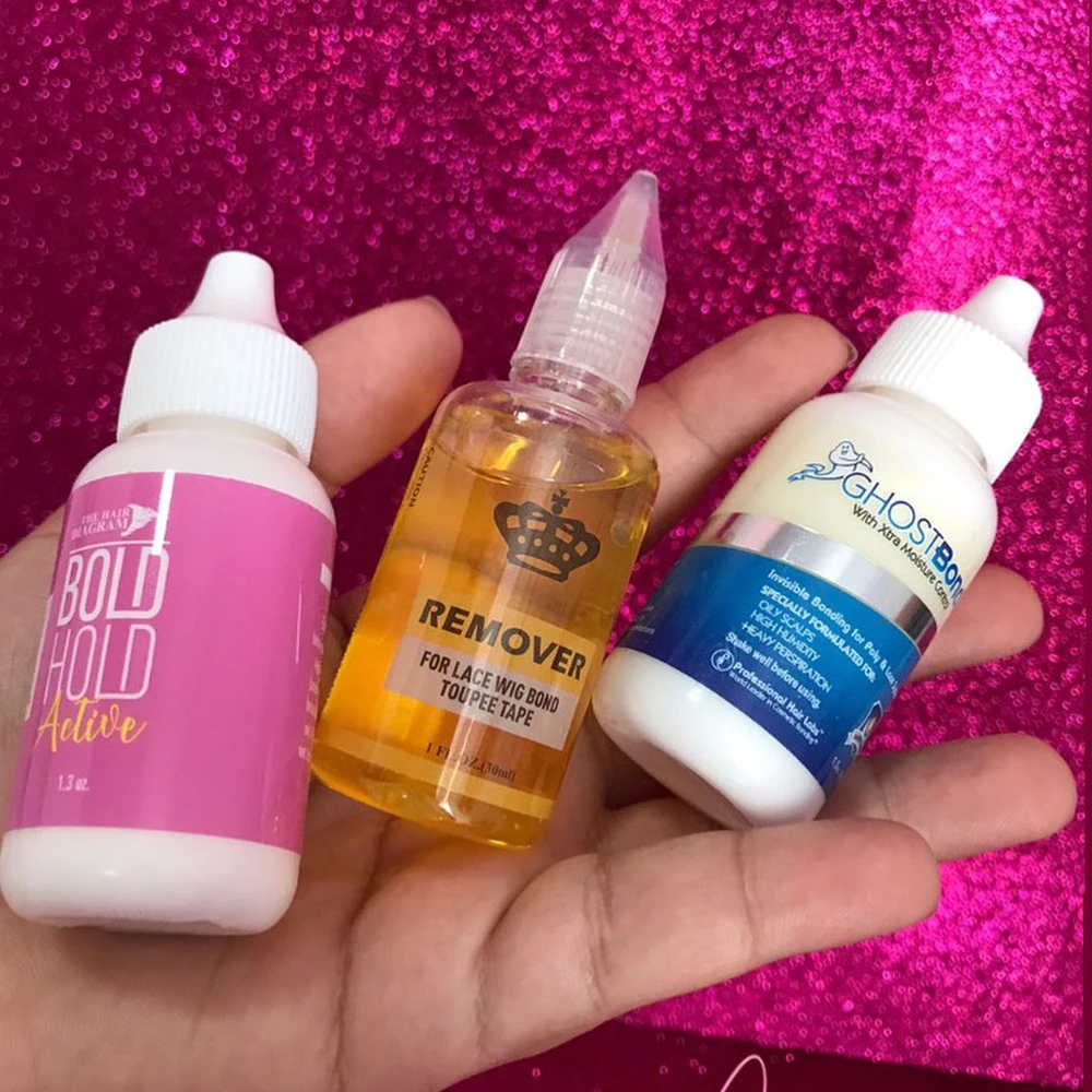 Wholesale Ghost Bond Glue Private Label US Stock Lace Wig Frontal Closure Adhesive Waterproof Lasting Hold Invisible Lace Glue