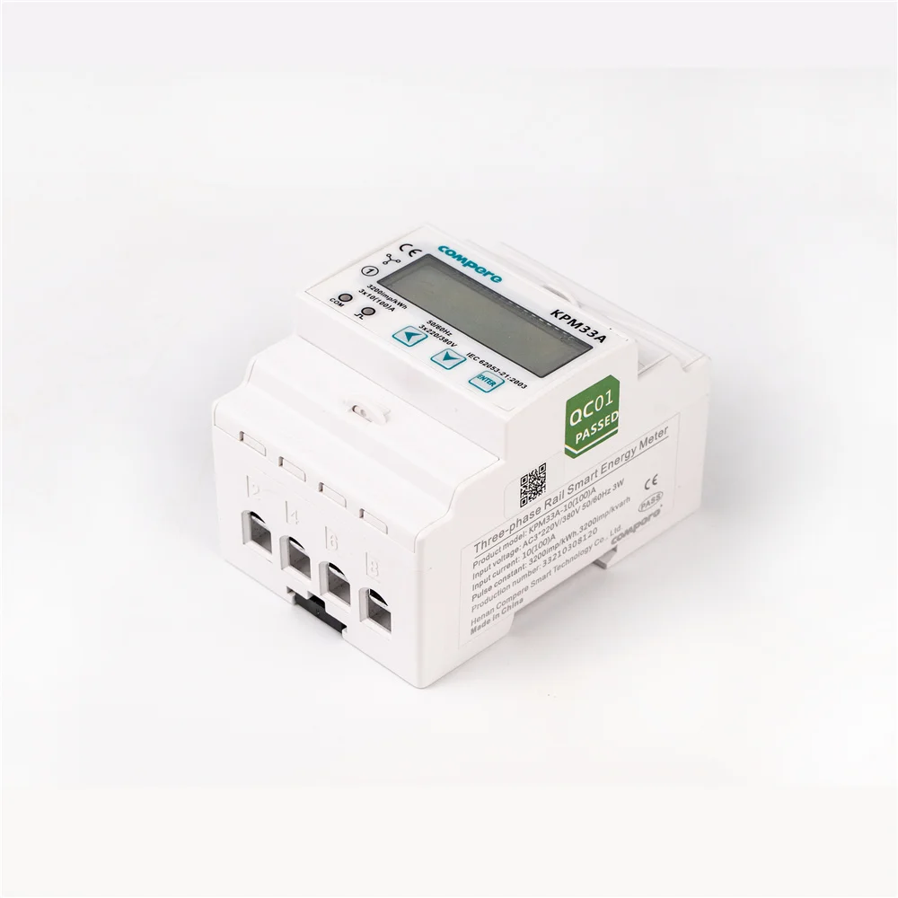 4 tariff electric kwh meter RS485 DIN rail three phase smart meter price