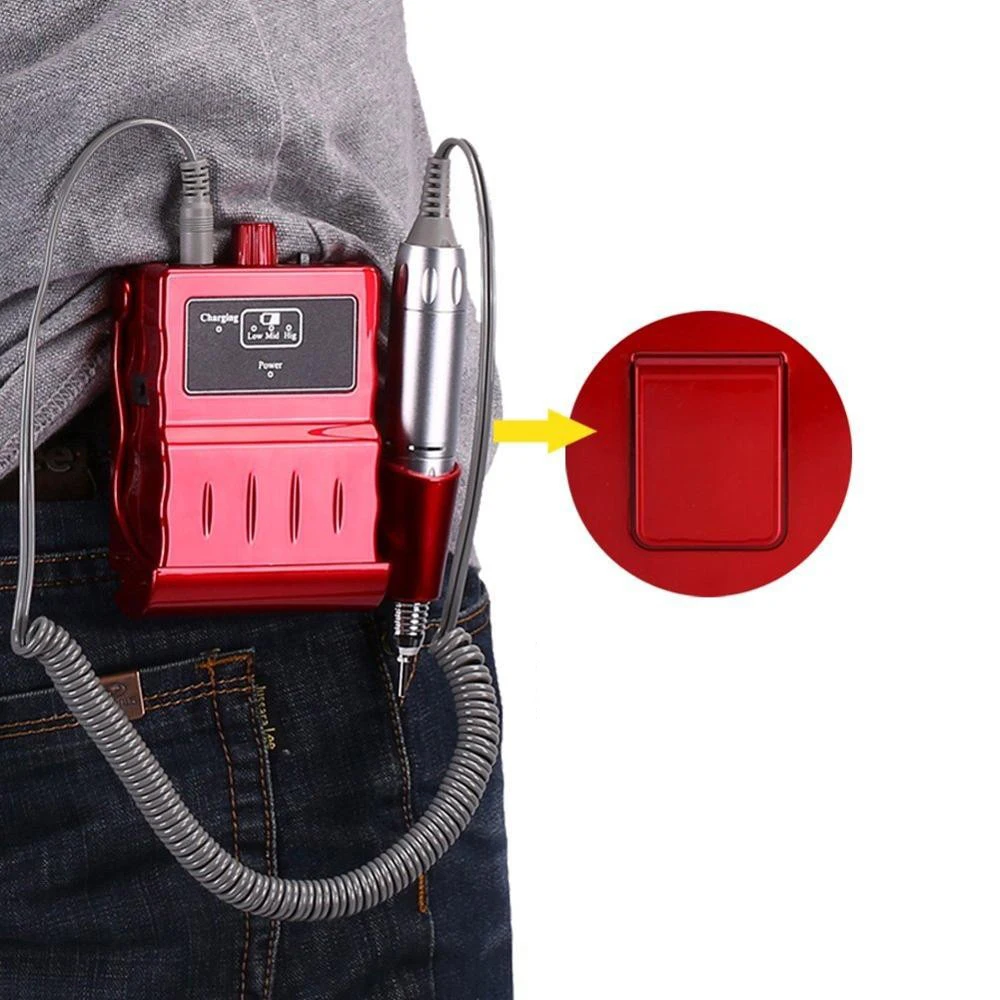 30000RPM High Power Electric Li-on battery Operated Portable cordless Nail Drill Machine