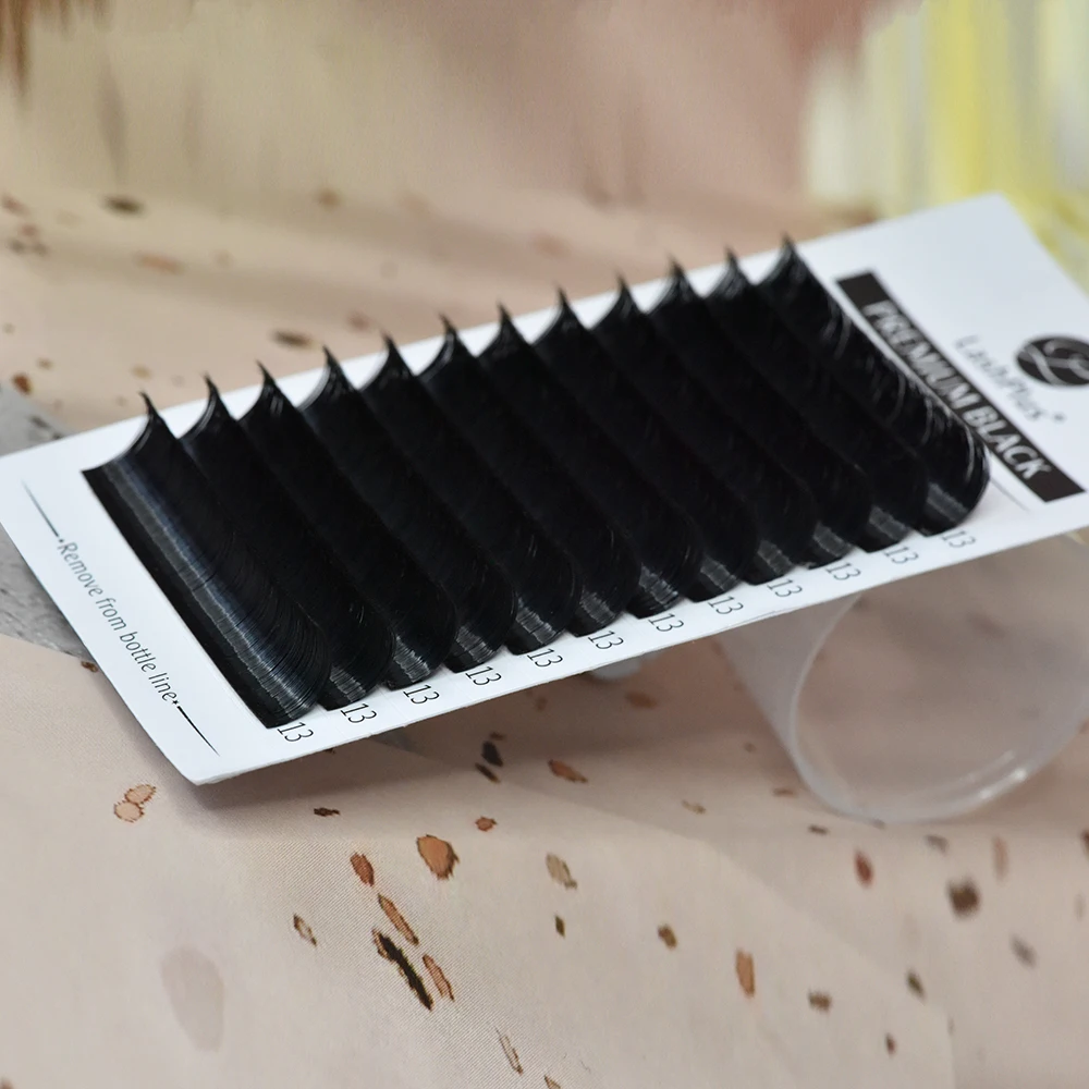 LashPlus korea PBT fibers de cilios pesta as pelo a pelo 0.15mm 3d nature extension lash supplies